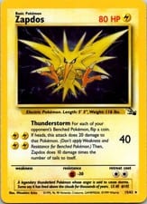 1999 Fossil Zapdos #15