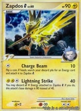 2009 Arceus Zapdos G #12 card