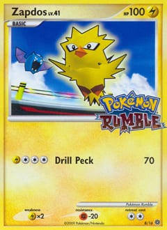 Pokémon Rumble Zapdos #8 card