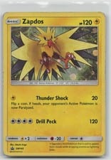 2017 SM Black Star Promos Zapdos #SM145 card