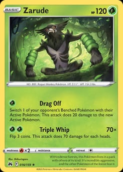 Crown Zenith Zarude #16 card
