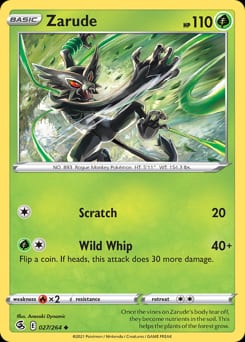 Fusion Strike Zarude #27 card