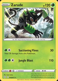 Shining Fates Zarude #16 card