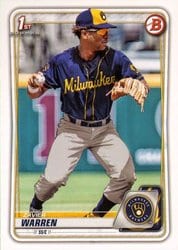 2020 Bowman Draft Base Set Zavier Warren #BD-97 card