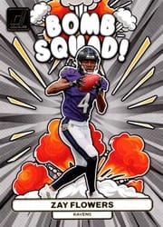 2023 Donruss Bomb Squad Zay Flowers #BS-12 card