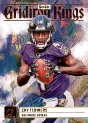 2023 Donruss Rookie Gridiron Kings Zay Flowers #RGK-9 card