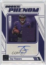 2023 Donruss Rookie Phenom Jersey Autographs Zay Flowers #RPJA-ZFLO card