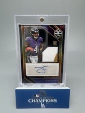 2023 Panini Limited Rookie Patch Autographs Zay Flowers #142 card