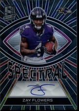 2023 Panini Spectra Spectral Signatures Zay Flowers #6 card