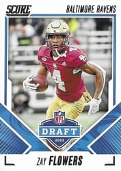 2023 Score NFL Draft Zay Flowers #20 card