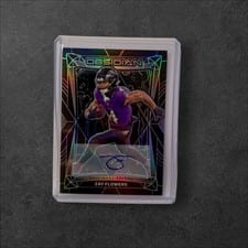 2024 Panini Obsidian Base International Signatures Zay Flowers #14 card