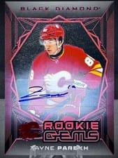 2025-26 Upper Deck Black Diamond Rookie Gems Signatures Zayne Parekh #RGS-ZP card