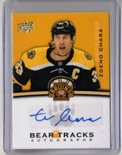 2023-24 Upper Deck Boston Bruins Centennial Bear Tracks Autographs Zdeno Chara #BT-ZC