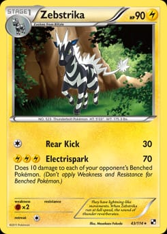 Black & White Zebstrika #43 card