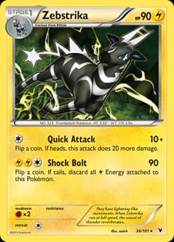 Noble Victories Zebstrika #36 card