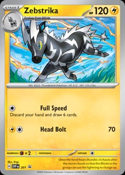 2022 Scarlet & Violet Promos Zebstrika #201 card