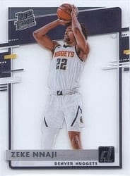 2020-21 Clearly Donruss Base Set Zeke Nnaji #79 card