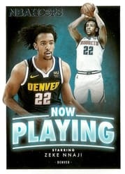 2020-21 Hoops Now Playing Zeke Nnaji #SS-4 card