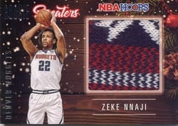 2020-21 Hoops Rookie Sweaters Zeke Nnaji #RSW-ZEK card