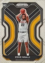 2020-21 Panini Prizm Base Set Zeke Nnaji #266 card