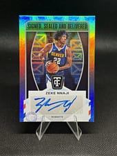 2024-25 Panini Totally Certified Signed Sealed and Delivered Zeke Nnaji #SD-ZEK card