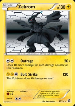 Black & White Zekrom #47 card