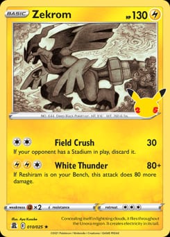 Celebrations Zekrom #10 card