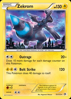 Legendary Treasures Zekrom #51 card