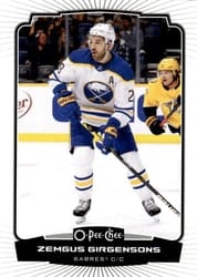 2022-23 O-Pee-Chee Base Set Zemgus Girgensons #396 card