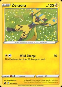 Crown Zenith Zeraora #52 card