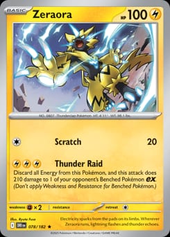 Destined Rivals Zeraora #78 card