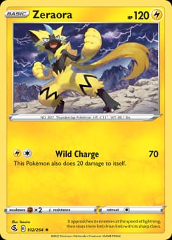 Fusion Strike Zeraora #102 card