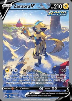 Chilling Reign Zeraora V #166 card