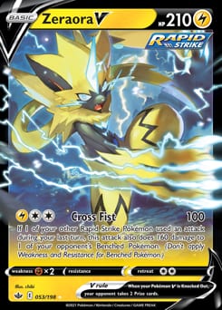 Chilling Reign Zeraora V #53 card