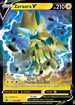 SWSH Black Star Promos Zeraora V #SWSH263 card