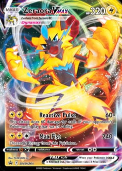 SWSH Black Star Promos Zeraora VMAX #SWSH264 card