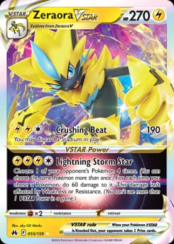 Crown Zenith Zeraora VSTAR #55 card