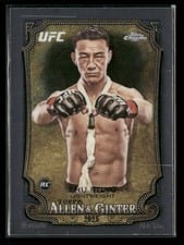 2026 Topps Chrome UFC Allen And Ginter Zhu Rong Aqua Refractor #AG-22 card