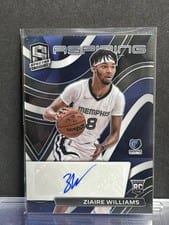 2021-22 Panini Spectra Aspiring Autographs Ziaire Williams #AA-ZWL card