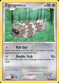 Great Encounters Zigzagoon #96 card