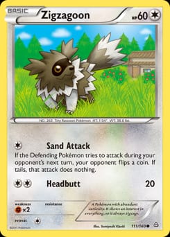 Primal Clash Zigzagoon #111 card