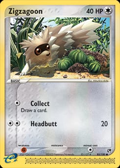 Sandstorm Zigzagoon #85 card