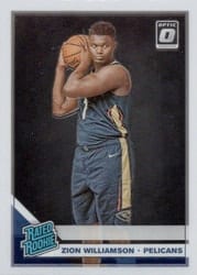2019-20 Donruss Optic Base Set Zion Williamson #158 card