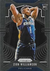 2019-20 Panini Prizm Base Set Zion Williamson #248 card