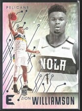 2019 Panini Chronicles Zion Williamson Pink #210 card