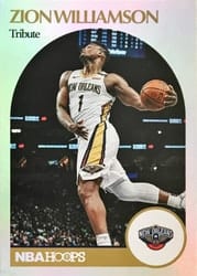 2020-21 Hoops Base Set Zion Williamson #251 card