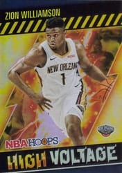 2020-21 Hoops High Voltage Zion Williamson #8 card