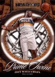 2020-21 Hoops Prime Twine Zion Williamson #23 card