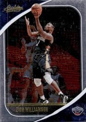 2020-21 Panini Absolute Memorabilia Base Set Zion Williamson #62 card