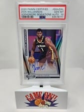 2020-21 Panini Certified Sophomore Sensations Autographs Zion Williamson #SSA-ZWL card